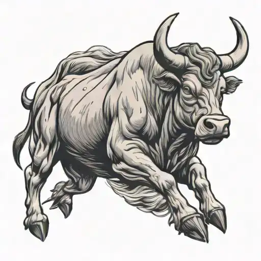Bull Charging