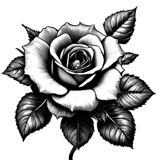 Rose And Morning Glory