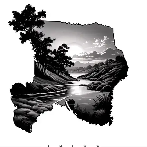 Horizon Line Top Half Texas Landscape Bottom Held Kena Landscape