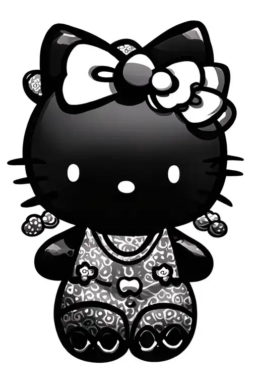 Full Doodle Hello Kitty
