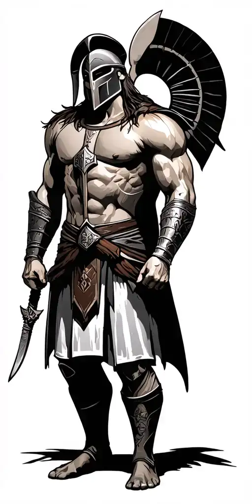 Spartan Warrior Holding