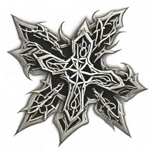 Cross With Crown Of Thorns