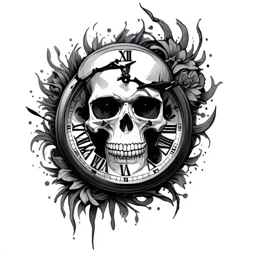 Skull Clock