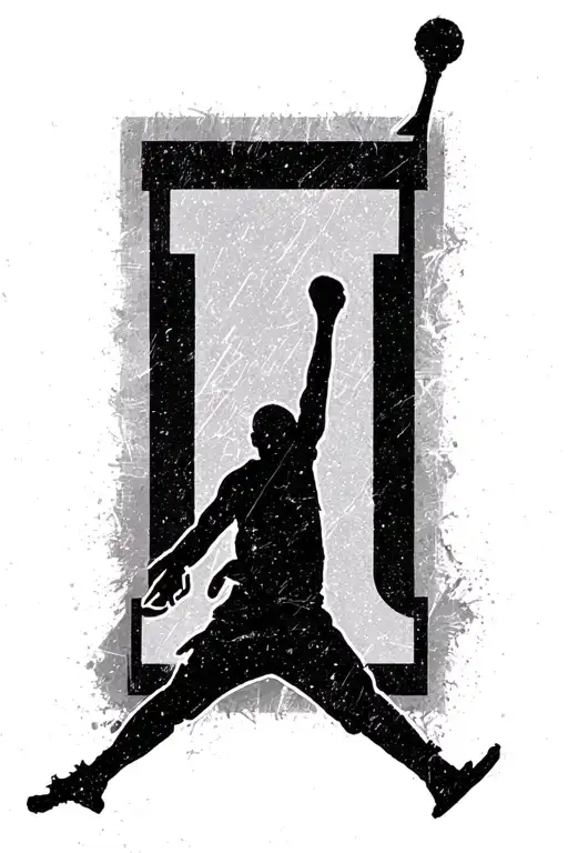 Jordan With The Jumpman Symbol Replacing The J