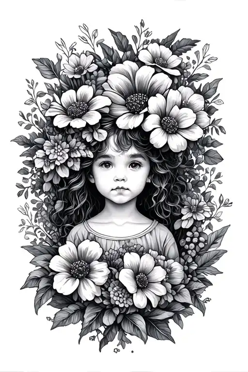 Garden Of Flowers With Kids Names Incorporated