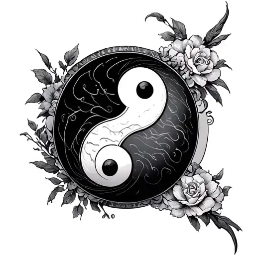 Tattoo Yin Yang Ideas With Logo Of Trafalgar D Lo One Piece