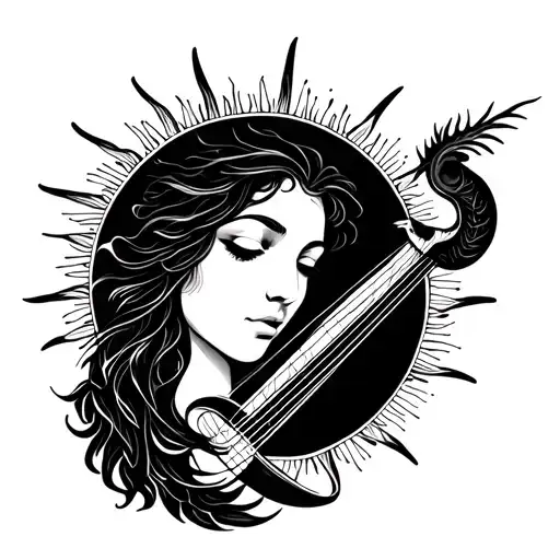 Harp And Sun Feminine