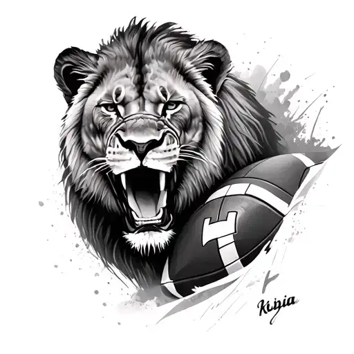Lioness And Football