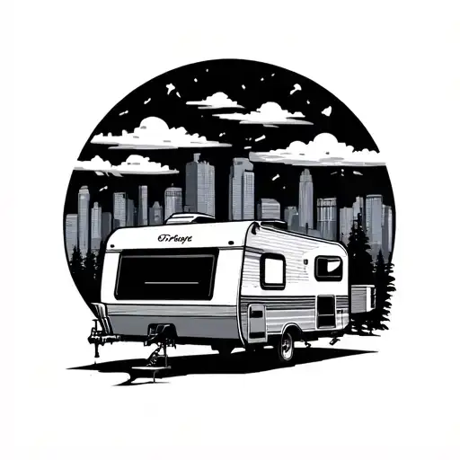 Travel Trailer Park Skyline