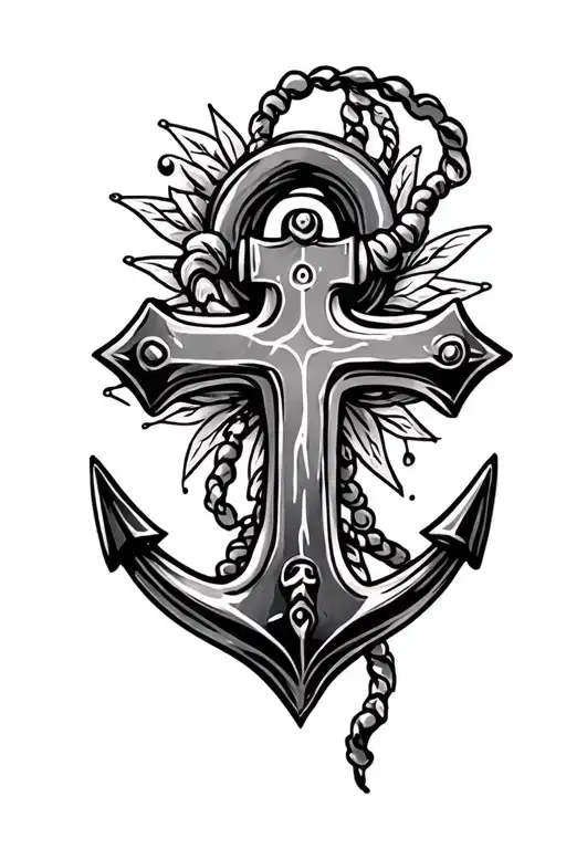Anchor And A Cross