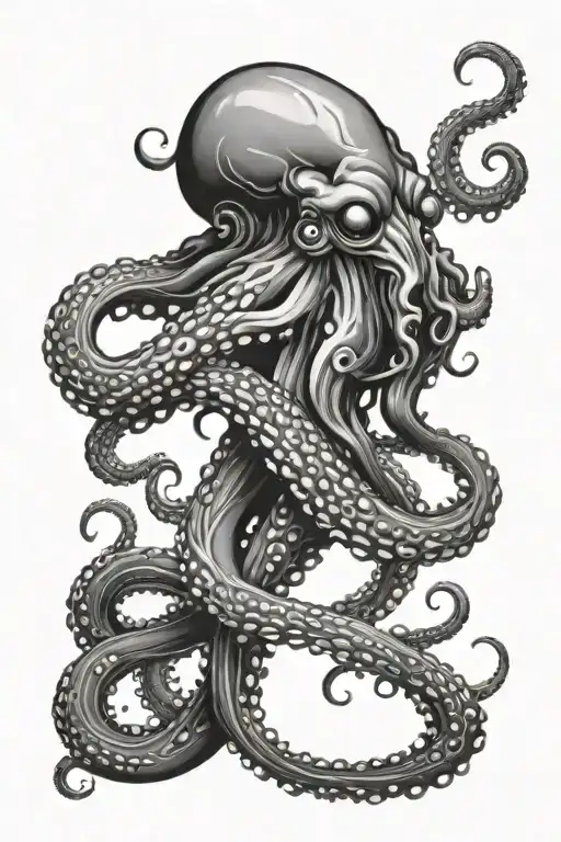 Black Evil Octopus