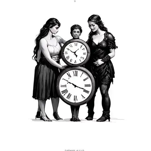 Family Of 4 With Romanclock