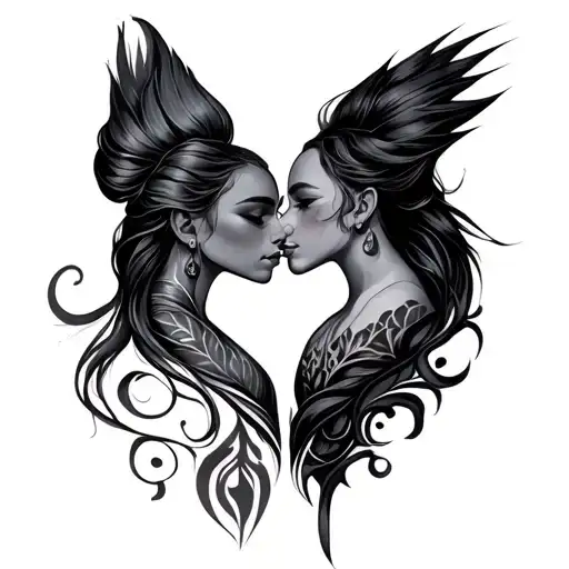 Couple Tattoo Design