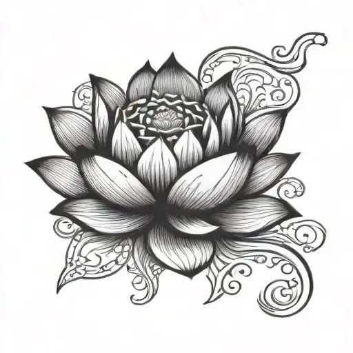 Lotus Flower Intertwined