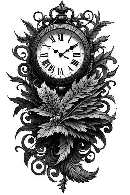 Roman Numeral Clock That's A 6 O'clock