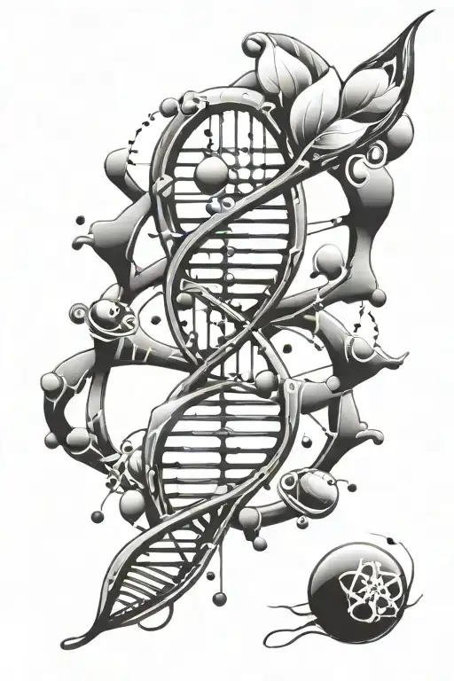 Dna Starmd With Atom Revolving