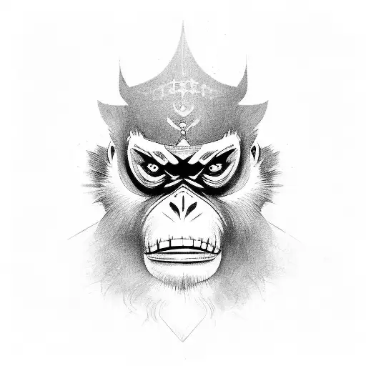 Shield With Monkey Face