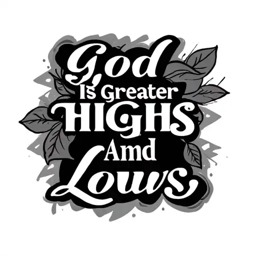 God Is Greater Than Highs And Lows