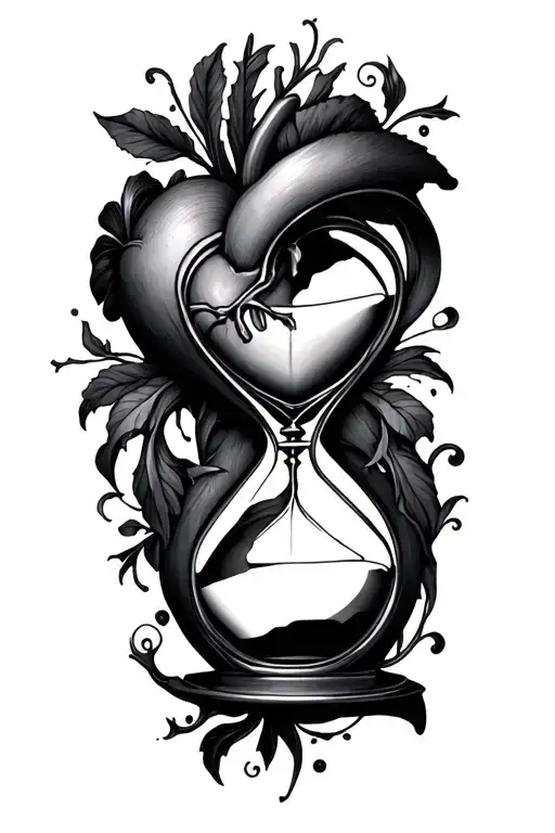 Heart And Hourglass Fusion