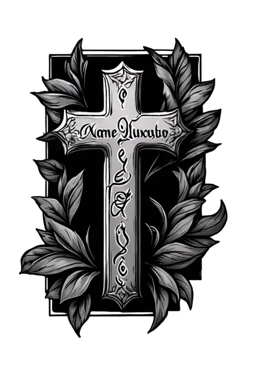 Cross With A Name Written
