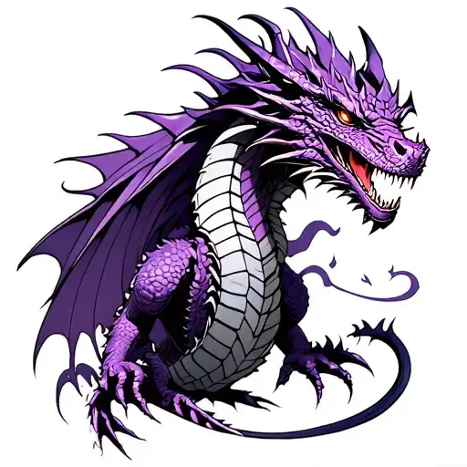 80S Dragon Purple Chains Breaking