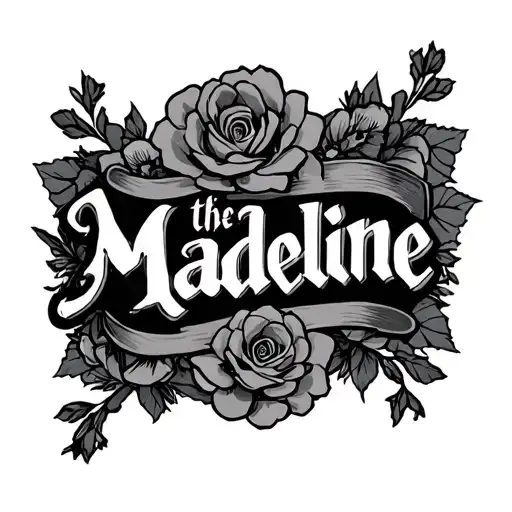 The Name Madeline In A Gangster Font