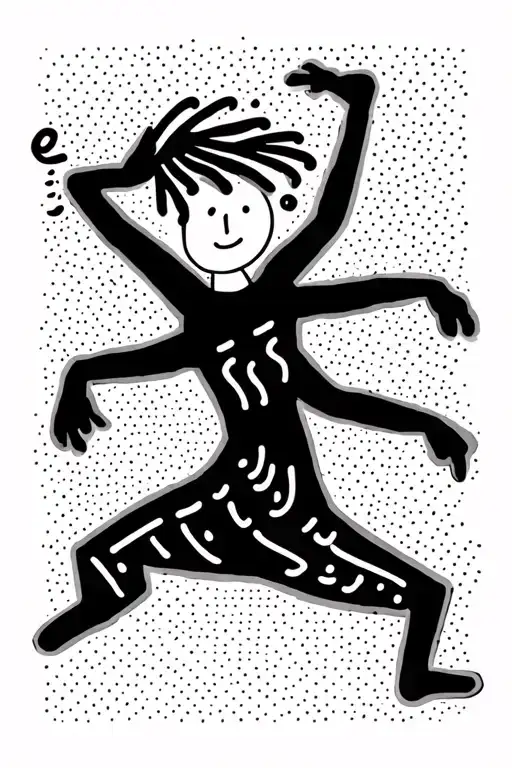 Keith Haring Abstract Dancing