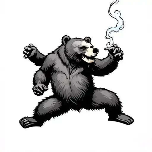Greatfull Dead Dancing Bear Smoking A Jojnt