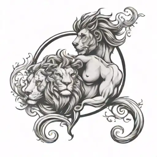 Male Leo And Female Gemini Love Symbol