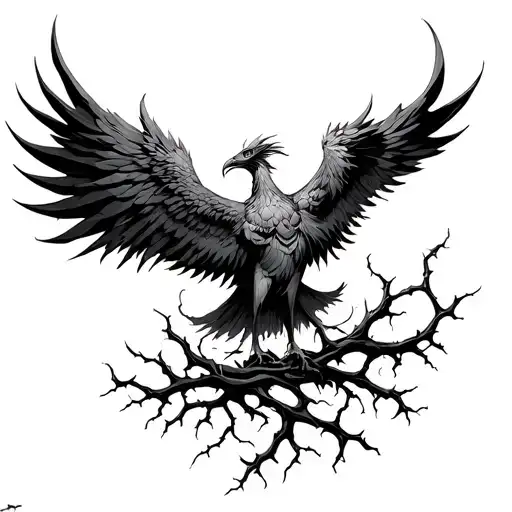 A Phoenix Rising From Tangled Thorns