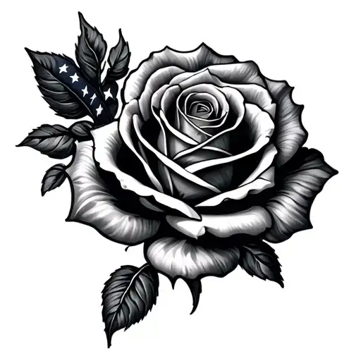 American Flag Rose