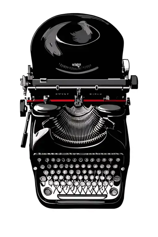 Typewriter Incorporating Noir Detective