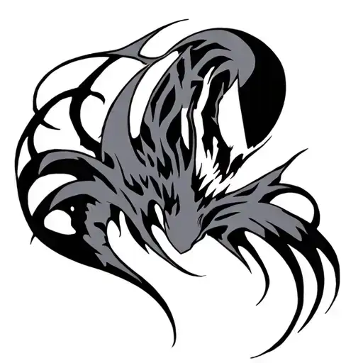 A Tribal Symbiote Tribal Tatoo