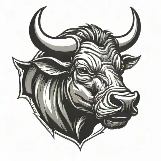 Football And Bull Head
