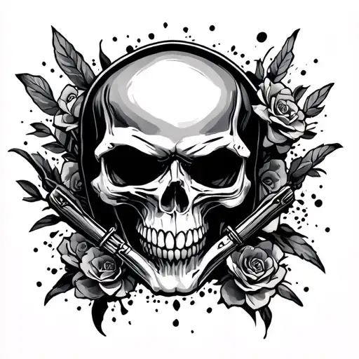 Skull Biker Peace