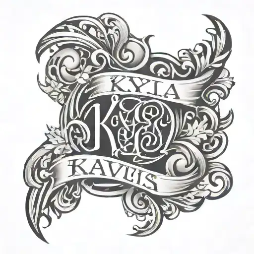 Ambigram Kayla Travis