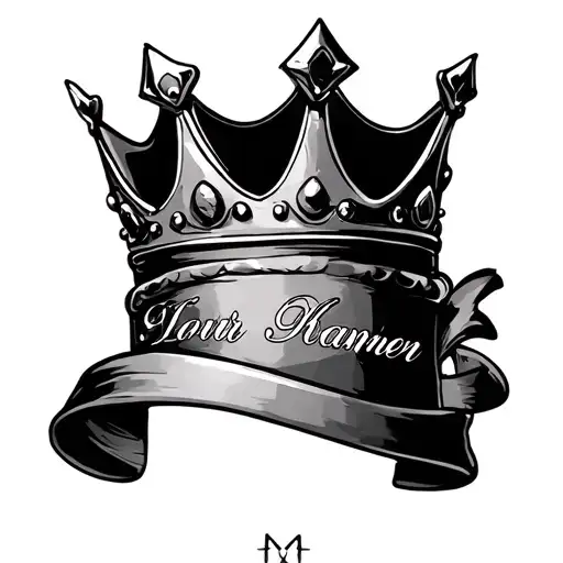 Crown With Daughters Name Written
