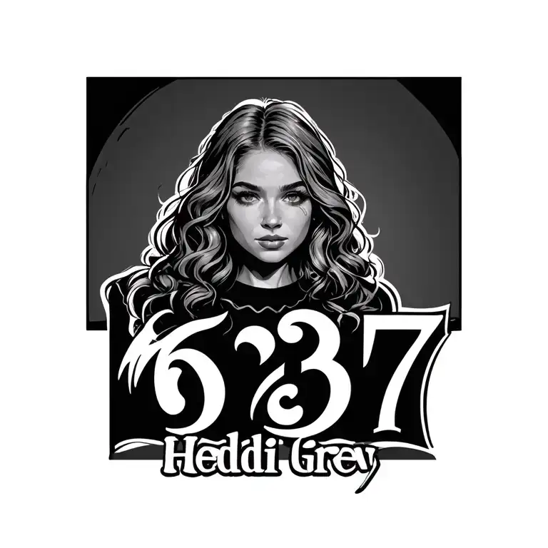 Heidi With The Numbers 637 Underneath The Name Written