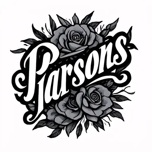Parsons Family Name Written