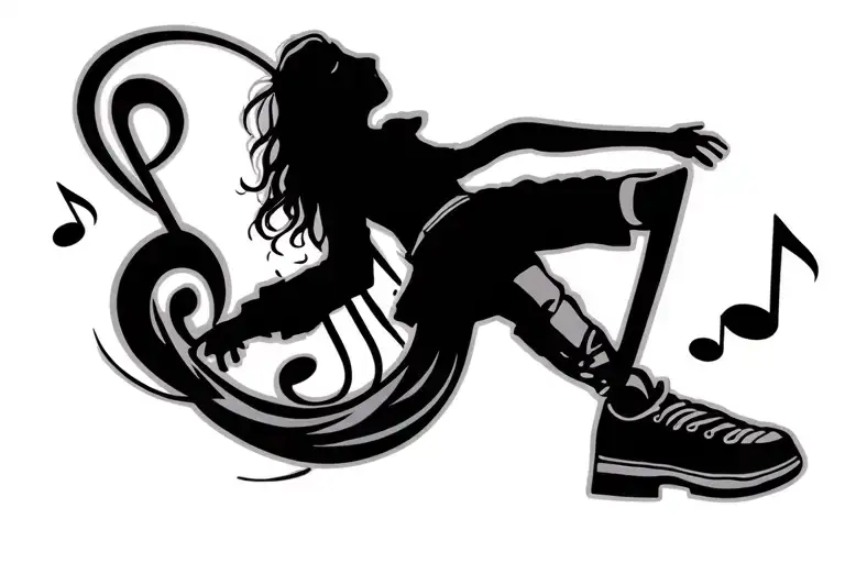Music Note Hip Hop Dancer