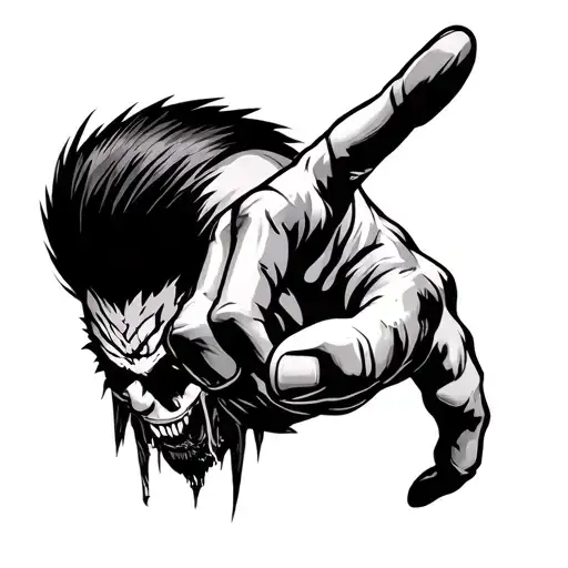 Gon Pointing Towards Different