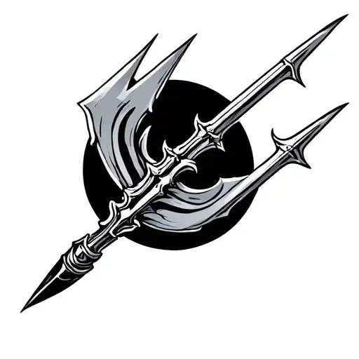 Posiden With Trident Stabbing