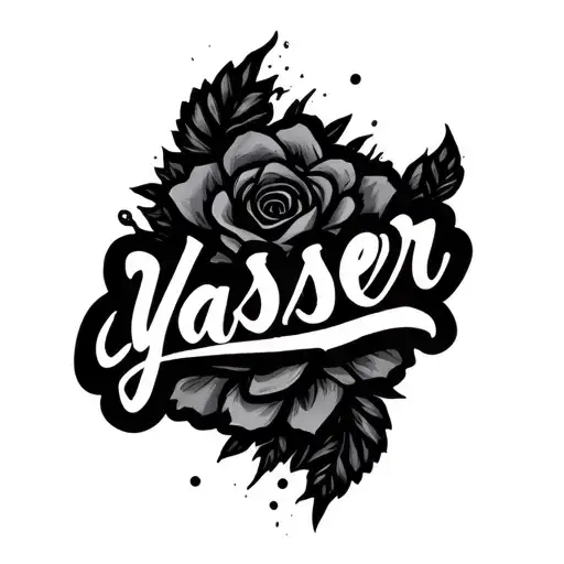 Yasser Name Written