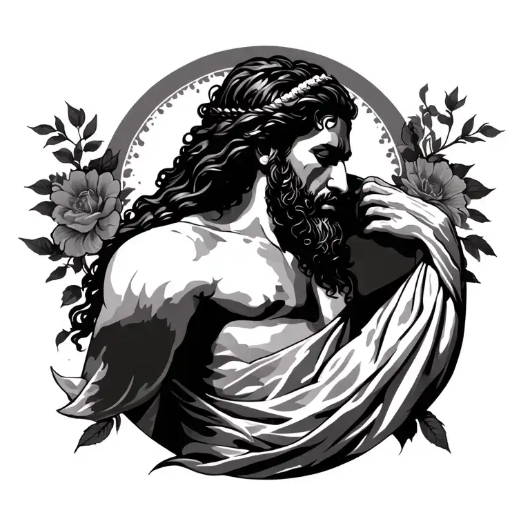 Yeshua Back Tattoo Design Inspired