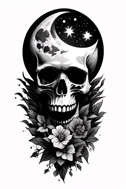 Skull Willderness Love You To The Moon