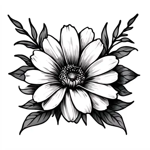 Rib Tatoo Flower