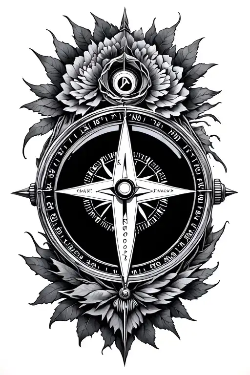 Tree Compass Watch Rose Cross