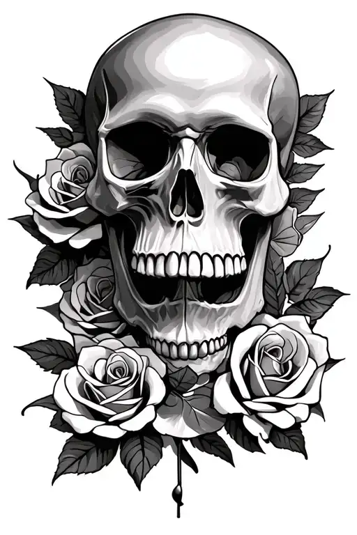 Skull And Roses