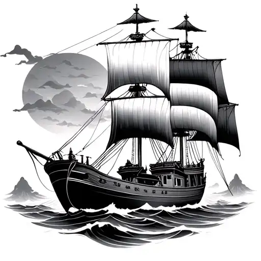 Chinese Vessel Sailing