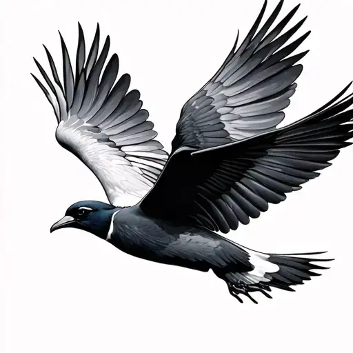 Flying Birds Flying Away